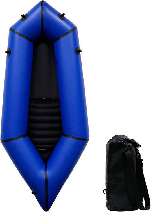 Lightweight Packrafts, Tpu Inflatable Kayak for Flat Water Rafting Camping Trip/fishing/water Adventures 1 Person/2 Person Packraft,...