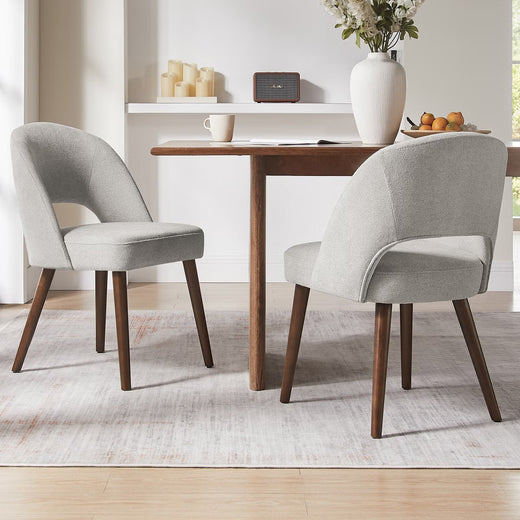 Lilah Dining Chair in Light Gray, Set of 2