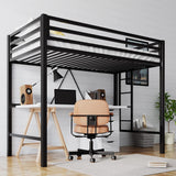 Loft Bed Twin Size with Ladder and Guardrail,heavy Duty Metal Slats Support No Box Spring Needed Small Space Saving Furniture for Bedroom... image 3