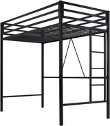 Loft Bed Twin Size with Ladder and Guardrail,heavy Duty Metal Slats Support No Box Spring Needed Small Space Saving Furniture for Bedroom... image 4