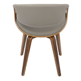 Lumisource Symphony Faux Leather Dining/ Accent Chair, Grey image 5