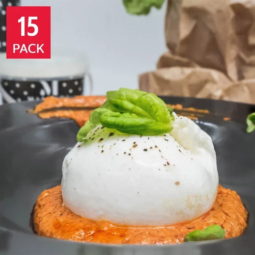 Maldera Burrata Cheese 100 G (3.5 Oz) 15 Pack for Home Organization