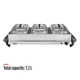 MASTER Chef 3-Tier Buffet Server/Food Warmer with Warming Tray, Stainless Steel, 300W image 8