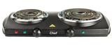 MASTER Chef Double Burner Hot Plate, Black, 1500W image 3