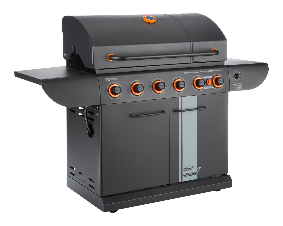 MASTER Chef Grill Turismo 680 7-Burner Convertible LP Gas BBQ