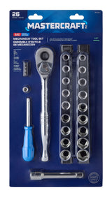 Mastercraft 26 Piece 1/2" Drive Socket Set image 3