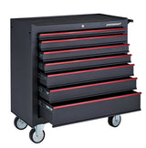 Mastercraft Rolling Tool Storage Cabinet with 7 Drawers, Black, 36-in image 7
