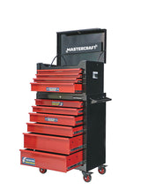 Mastercraft Tool Chest with 4 Drawers, Black & Red, 26-in image 2