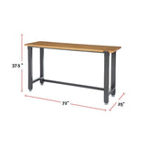 Mastercraft Wooden Top Work Bench, 72 x 24 x 37.5-in image 4