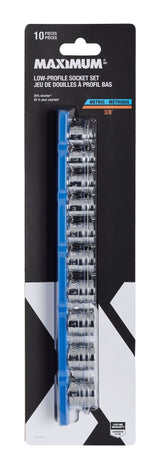 MAXIMUM 10 Piece 3/8" Drive Low Profile Socket Rail image 3