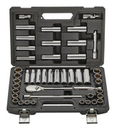 MAXIMUM 1/2-in Drive Professional Grade Socket Set, 45-pc, SAE/Metric, CRV, Nickel-Chrome Plating