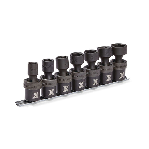 MAXIMUM 1/2-in Drive Swivel Impact Socket Set, 7-pc, SAE, Cr-Mo