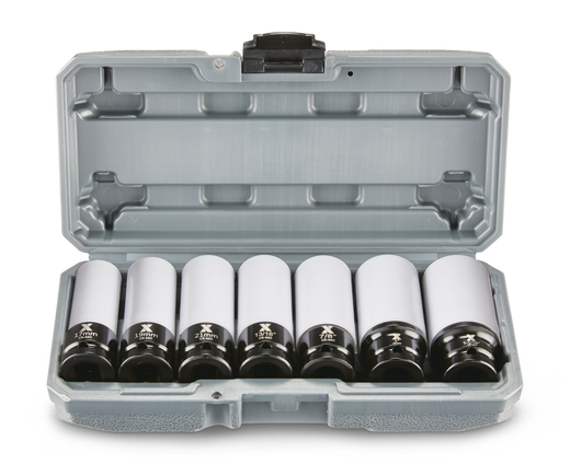MAXIMUM 1/2-in Drive Wheel Protector Deep Impact Socket Set, 7-pc