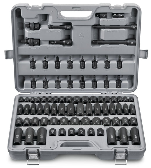 MAXIMUM 3/8-in & 1/2-in Drive Professional Grade Impact Socket Set, 83-pc, CRMO