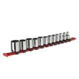MAXIMUM 3/8-in Drive Regular Socket Set 12-pc, SAE, CRV, Nickel-Chrome Plating