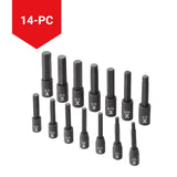 MAXIMUM Hex Impact Socket & Bit Socket Set, 14-pc, SAE/Metric image 7