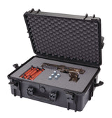 MAXIMUM Portable IP67 Waterproof Case/Tool Box with Foam Layers, Black, Large, 22-in image 4