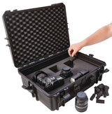 MAXIMUM Portable IP67 Waterproof Case/Tool Box with Foam Layers, Black, Large, 22-in image 6