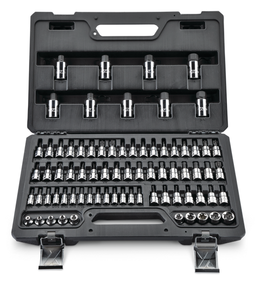 MAXIMUM Professional Grade Bit Socket Set, 75-pc