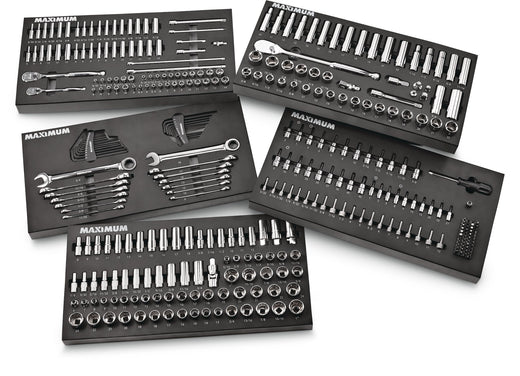 MAXIMUM Professional Grade Socket Set, 346-pc, CRV, Nickel-Chrome Plating