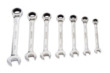 MAXIMUM Ratcheting Wrench Set, Metric, Nickel-Chrome Plating, 7-pc image 3