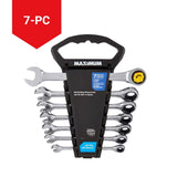 MAXIMUM Ratcheting Wrench Set, Metric, Nickel-Chrome Plating, 7-pc image 7
