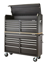 MAXIMUM Tool Storage Cabinet, Built-In Power Bar with USB, 9-Drawer, 56-in, Matte Black image 3
