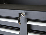 MAXIMUM Tool Storage Cabinet, Built-In Power Bar with USB, 9-Drawer, 56-in, Matte Black image 5