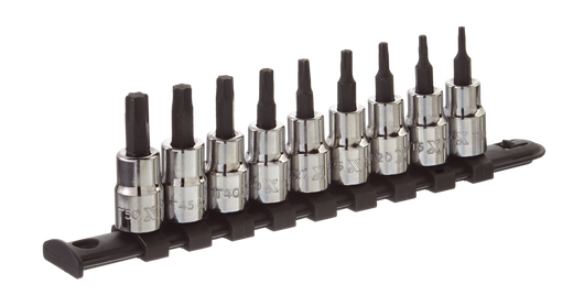 MAXIMUM Torx Bit Socket Set, Heat Treated, 9-pc