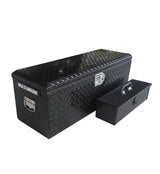 MAXIMUM Truck Chest Box with Portable Tool Box, Black, 35.5-in image 2