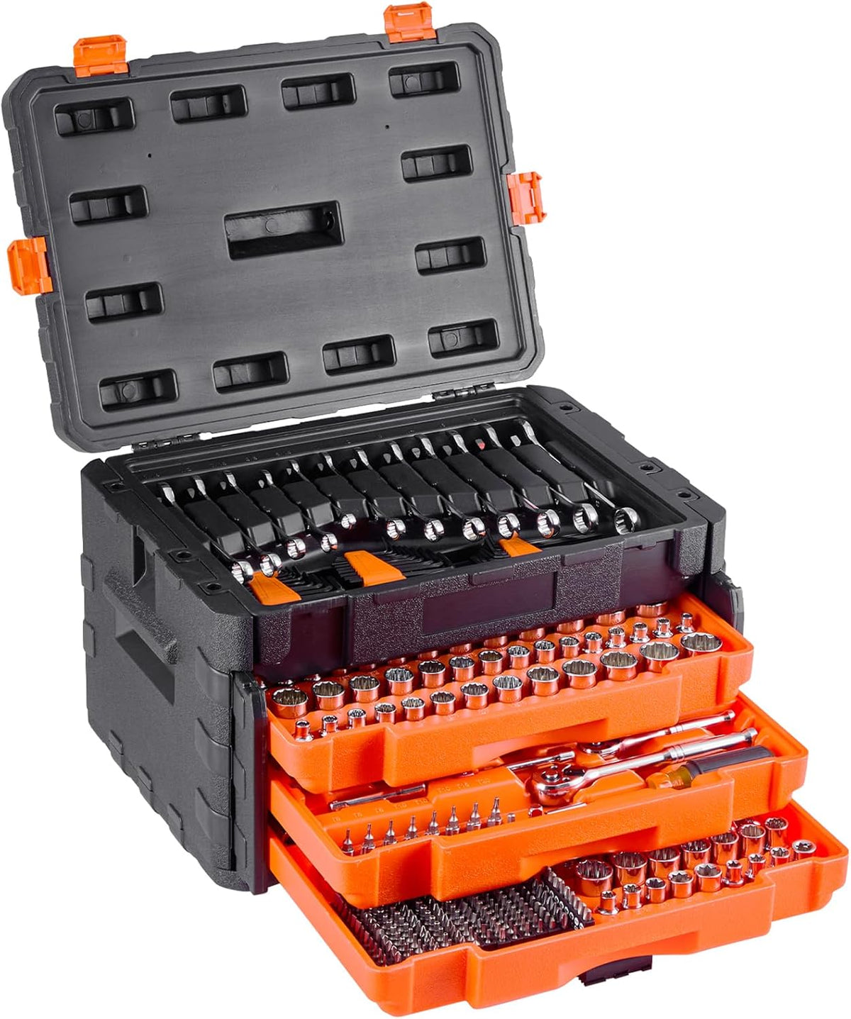 Mechanical Tool Kits and Socket Sets, Consisting of 450 Pieces, Available in Sizes of 1/4 Inch, 3/8 Inch and 1/2 Inch, Deep and Standard...