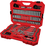 Mechanics Tool Set, 1/4 and 3/8 Inch Drive, 189 Piece for Home Projects