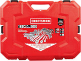Mechanics Tool Set, 1/4 and 3/8 Inch Drive, 189 Piece for Home Projects image 3