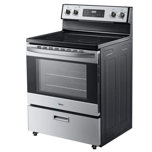 Midea 30 In. 5.1 Cu.ft. Freestanding 4-Element Range with Storage Drawer for Home Use