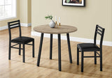 Monarch Specialties Dining Set, Taupe, 3-pc image 7