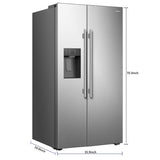 Mora 29.1 cu. ft. Side-by-Side Refrigerator with External Water and Ice Dispenser view 3
