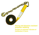 MotoMaster 10,000-lb Commercial Ratchet Tie Down Strap, with 18-in Chain, 2-in x 27-ft image 3