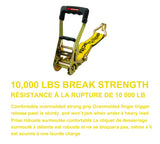 MotoMaster 10,000-lb Ratchet Tie Down Strap, Abrasion Resistant, 2-in x 27-ft image 4