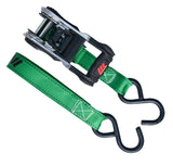 MotoMaster 1,500-lb Ratchet Tie Down Straps, with Padded Handle, 1-in x 10-ft, 2-pk image 3