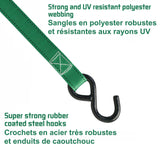 MotoMaster 1,500-lb Ratchet Tie Down, with Padded D-Handle, 1-in x 14-ft, 4-pk, Green image 6