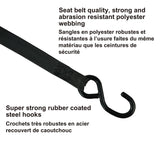 MotoMaster 1,500-lb Retractable Transom Tie Down Strap, 1-in x 6-ft (2.54 cm x 1.8 m), 2-pk image 5