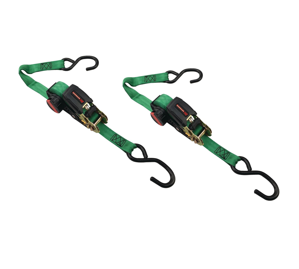 MotoMaster 1,500-lb Rocker Ratchet Tie Down, 1-in x 15-ft, 2-pk