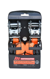 MotoMaster 3,000-lb Heavy Duty Ratchet Tie Down Strap, Non-Padded, 1-in x 10-ft, 2-pk image 4
