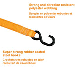 MotoMaster 3,000-lb Heavy-Duty Sliding Ratchet Tie Down Straps, 1.25-in x 8-ft, 2-pk image 4