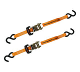 MotoMaster 3,000-lb Ratchet Tie Down Straps, with Power Grip Padded Handles, 1-in x 10-ft, 4-pk image 5