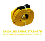 MotoMaster 30,000-lb Recovery Strap with Loop Ends, Commercial Grade, 4-in x 30-ft image 2