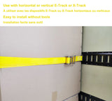 MotoMaster 4,000-lb Commercial Ratchet Tie Down Strap, with E-Fitting, 2-in x 12-ft image 5