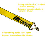 MotoMaster 5,000-lb Commercial Ratchet Tie Down Strap with Double-J Hook, 2-in x 25-ft image 4