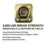 MotoMaster 5,000-lb Heavy Duty D-Ring, Recessed Mountable image 2