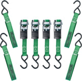MotoMaster 900-lb Ratchet Tie-Down Straps, Non-Padded, 1-in x 10-ft, 4-pk image 5